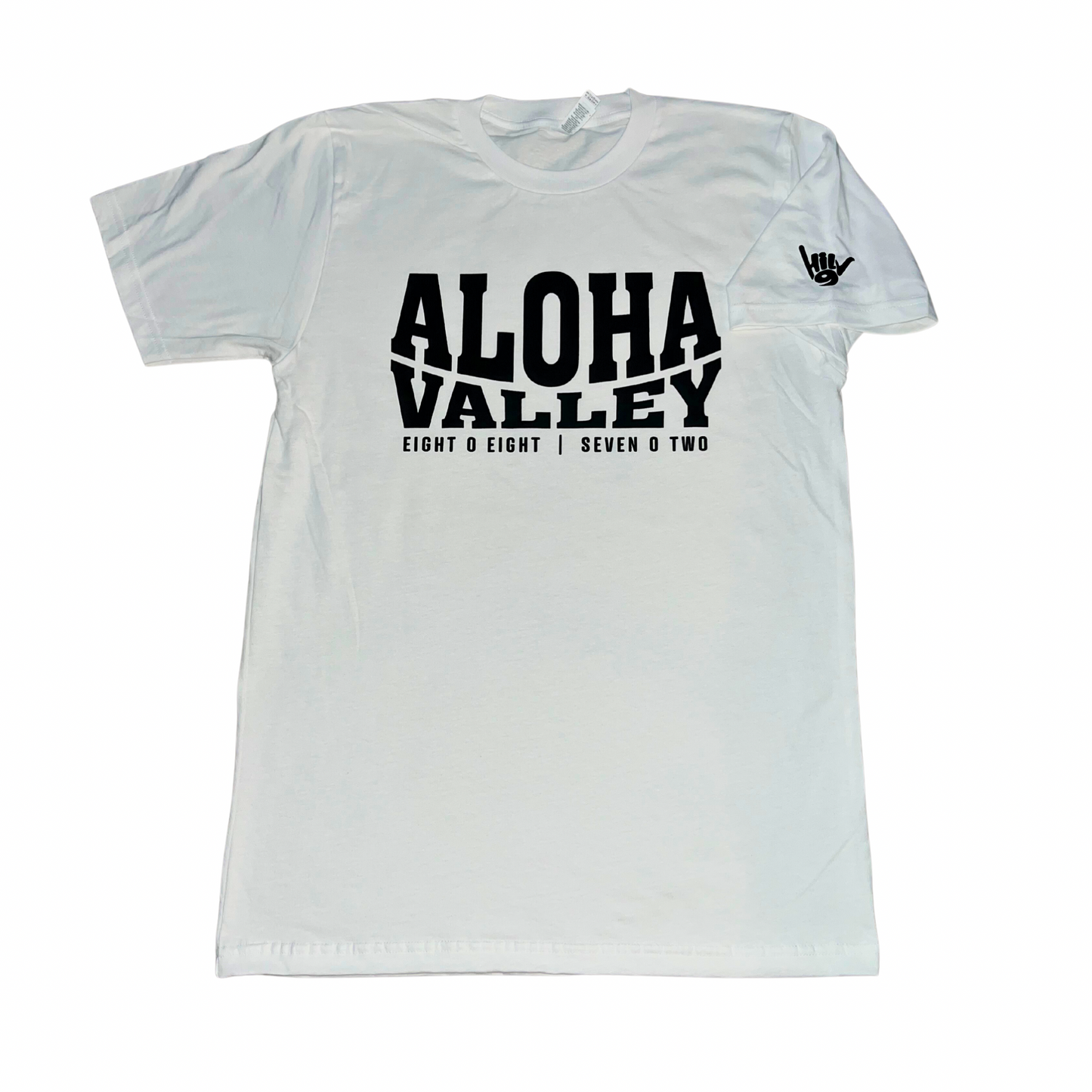 HILV9 Aloha Valley White and Black Shirt