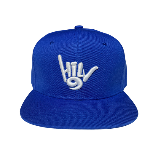 HILV9 Shaka Snapback Royal Blue and White Hat