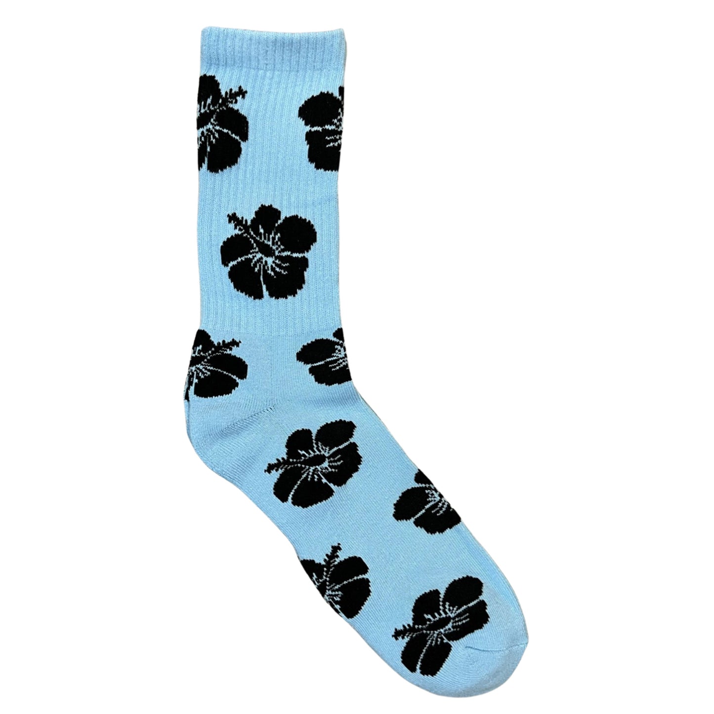 Footwork Brand Hibiscus Sky Blue Socks