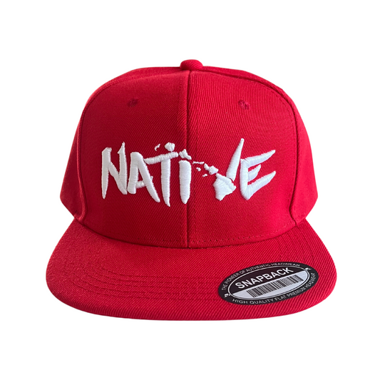 HILV9 Native Red and White Snapback Hat