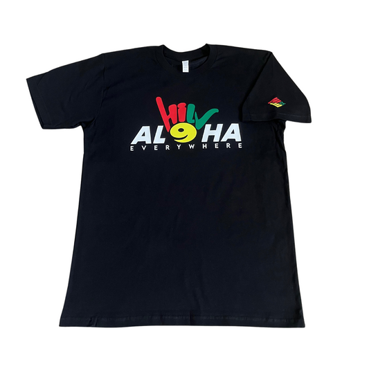 HILV9 Aloha Everywhere Black Rasta Shirt