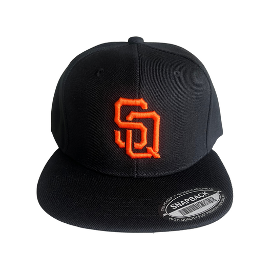 StitchQuarters Snapback SF Giants Black and Orange Hat