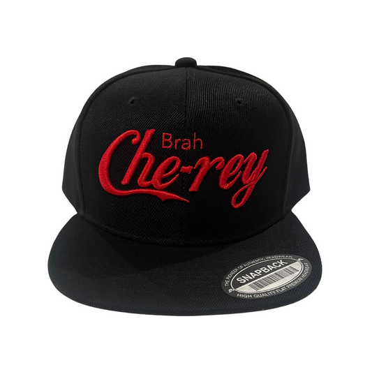 HILV9 Cherry Brah Black and Red Snapback Hat